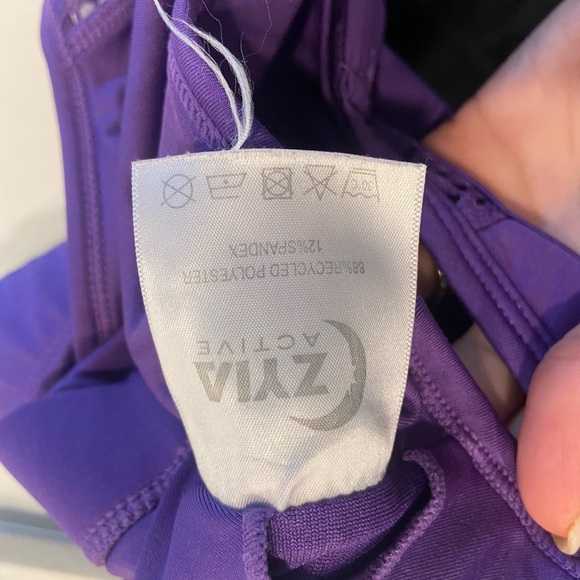 ZYIA Bomber Purple Racerback Sports Bra - Picture 4 of 4